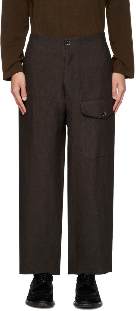 UMA WANG Brown Paxton Trousers