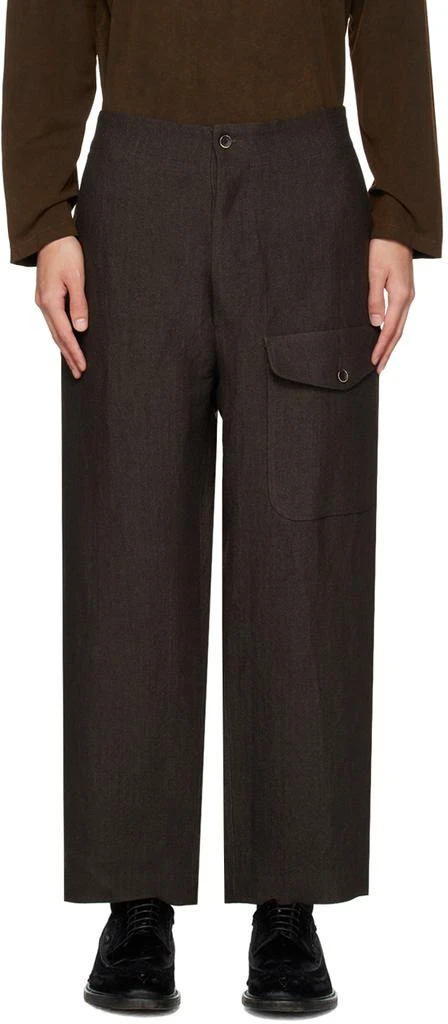 UMA WANG Brown Paxton Trousers 1