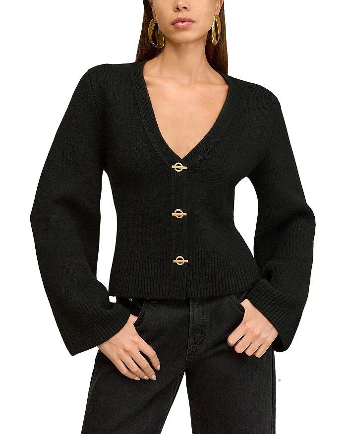 Cult Gaia Jos V Neck Cardigan Sweater
