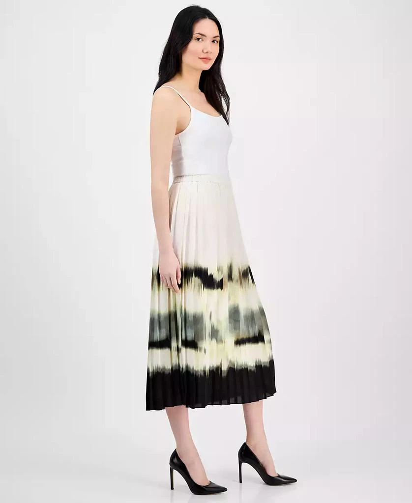 Anne Klein Women's Pleated Pull-On Midi Skirt 2