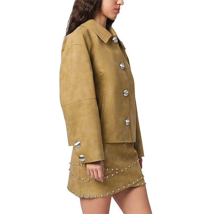 Apparis Indio Faux Leather Cropped Jacket 4