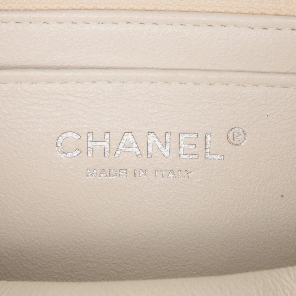 Chanel Chanel Ivory Leather Mini Square Classic Single Flap Bag 8
