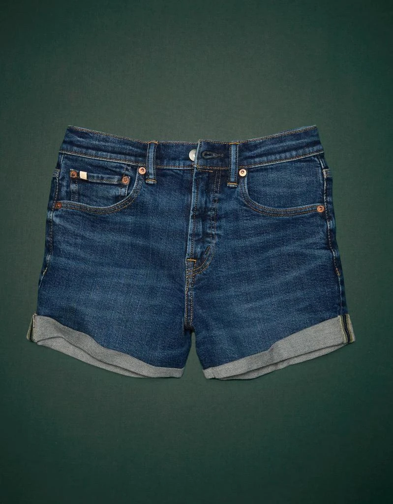AE AE77 Premium High-Waisted Cut-Off Denim Short 3