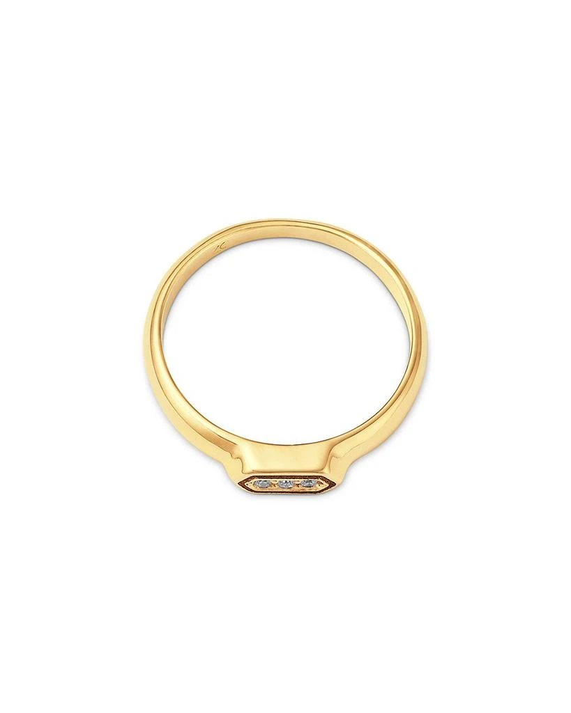 Zoe Chicco 14K Yellow Gold Diamond Signet Ring 3