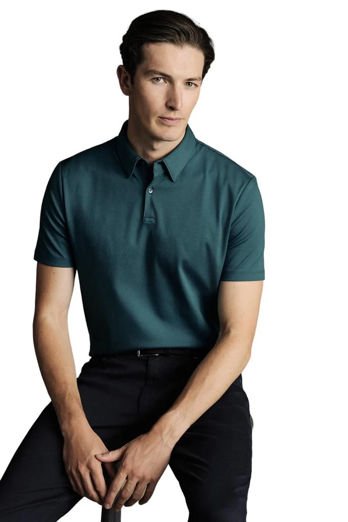 Charles Tyrwhitt Men's Plain Short Sleeve Jersey Polo 6