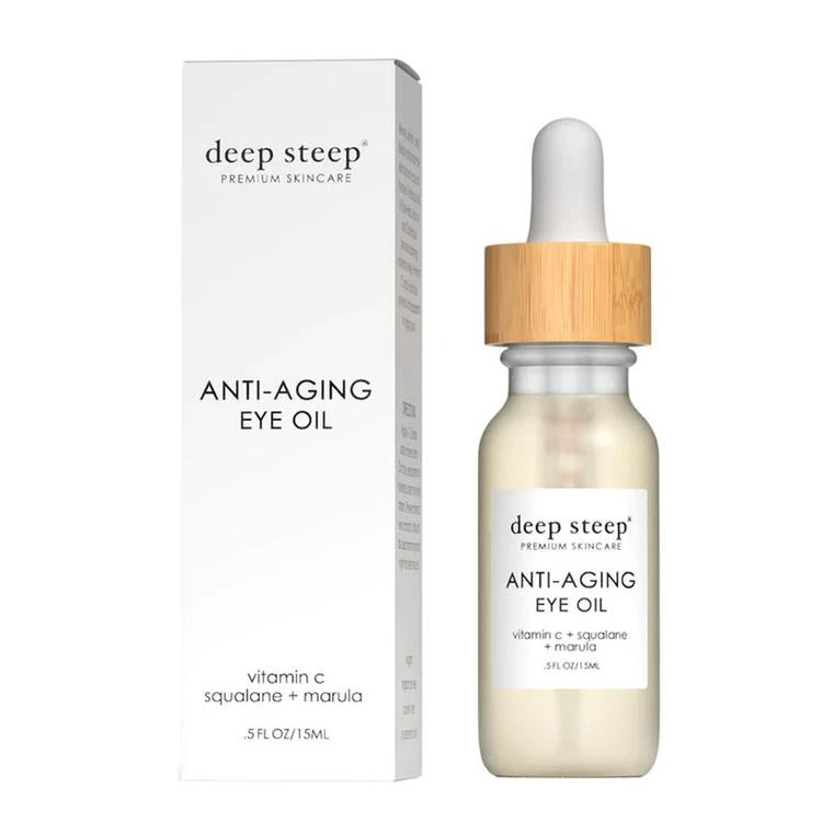DEEP STEEP Deep Steep Premium Skin Care Anti Aging Eye Oil, 0.5 Oz 1