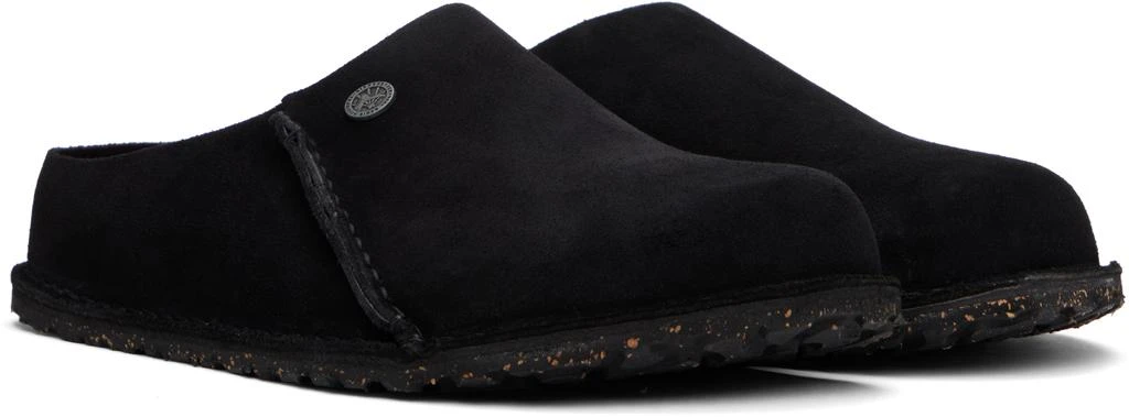 Birkenstock Black Regular Zermatt 365 Suede Leather Loafers 4