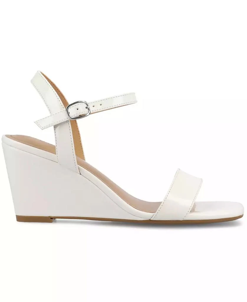 Journee Collection Women's Clayr Ankle Strap Wedge Sandals 2