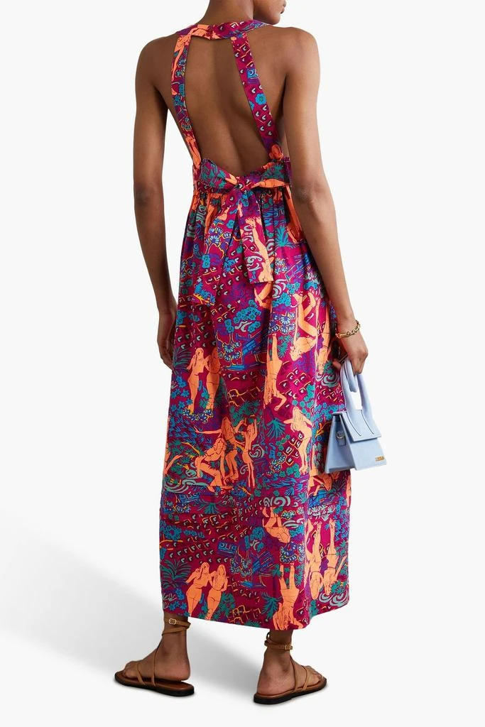 See by Chloé Cutout printed cotton maxi dress 3