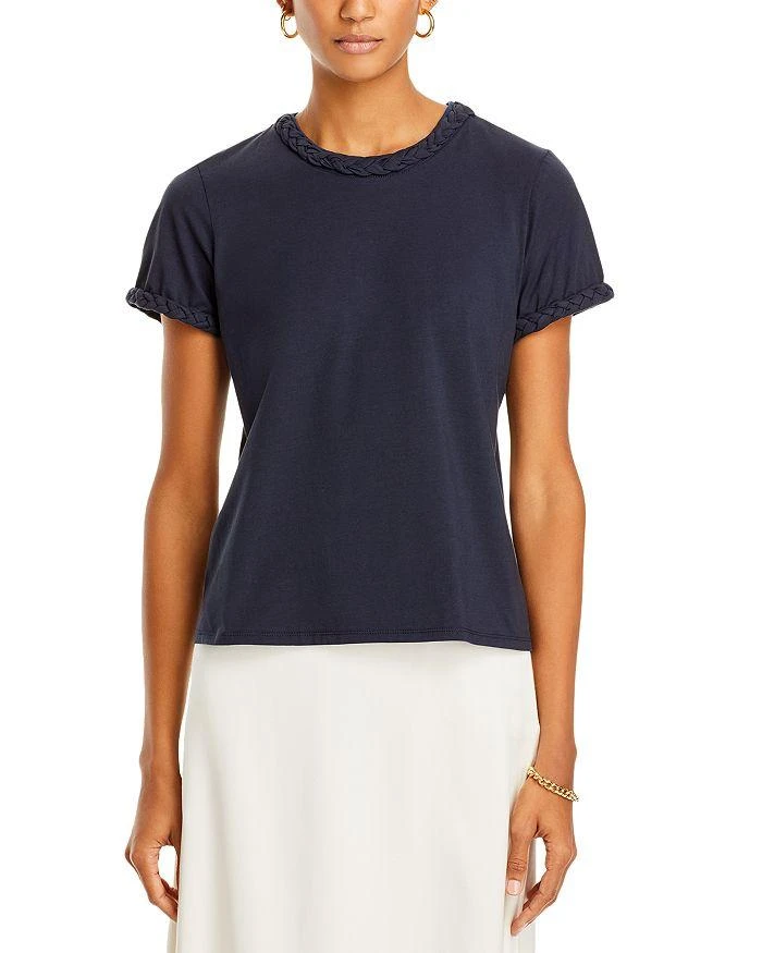 Cinq à Sept Braided Cotton Tee