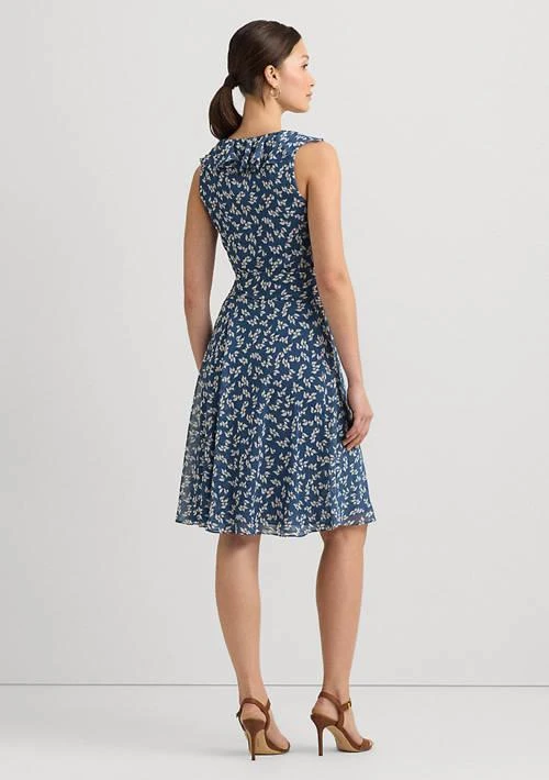 Ralph Lauren Ralph Lauren Floral Ruffle Trim Georgette Dress 2