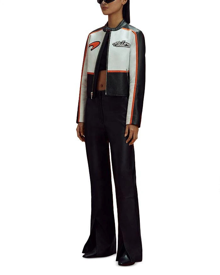 REISS x McLaren Racing Peak Leather Biker Jacket 5