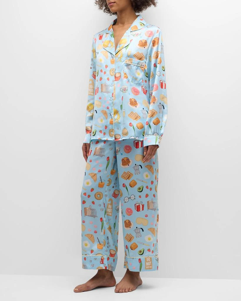 Karen Mabon Breakfast In Bed Printed Pajama Set 3