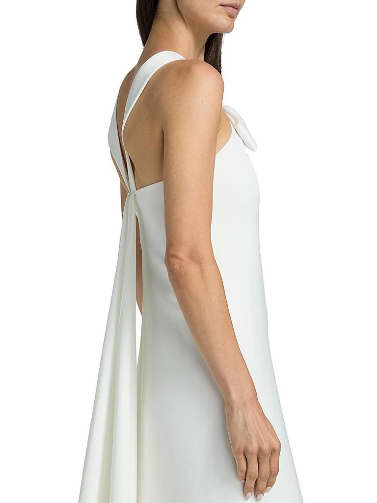 Fern Stretch-Crepe Bow Gown  On Sale Now with Up to 40% Off | Discover  Exclusive Deals & Savings at BeyondStyle  Authentic Sachin & Babi  floor-length|modern|sleeveless|satin|contemporary|halter|aapi-owned or  founded|dresses|Women's|column gown|solid ...