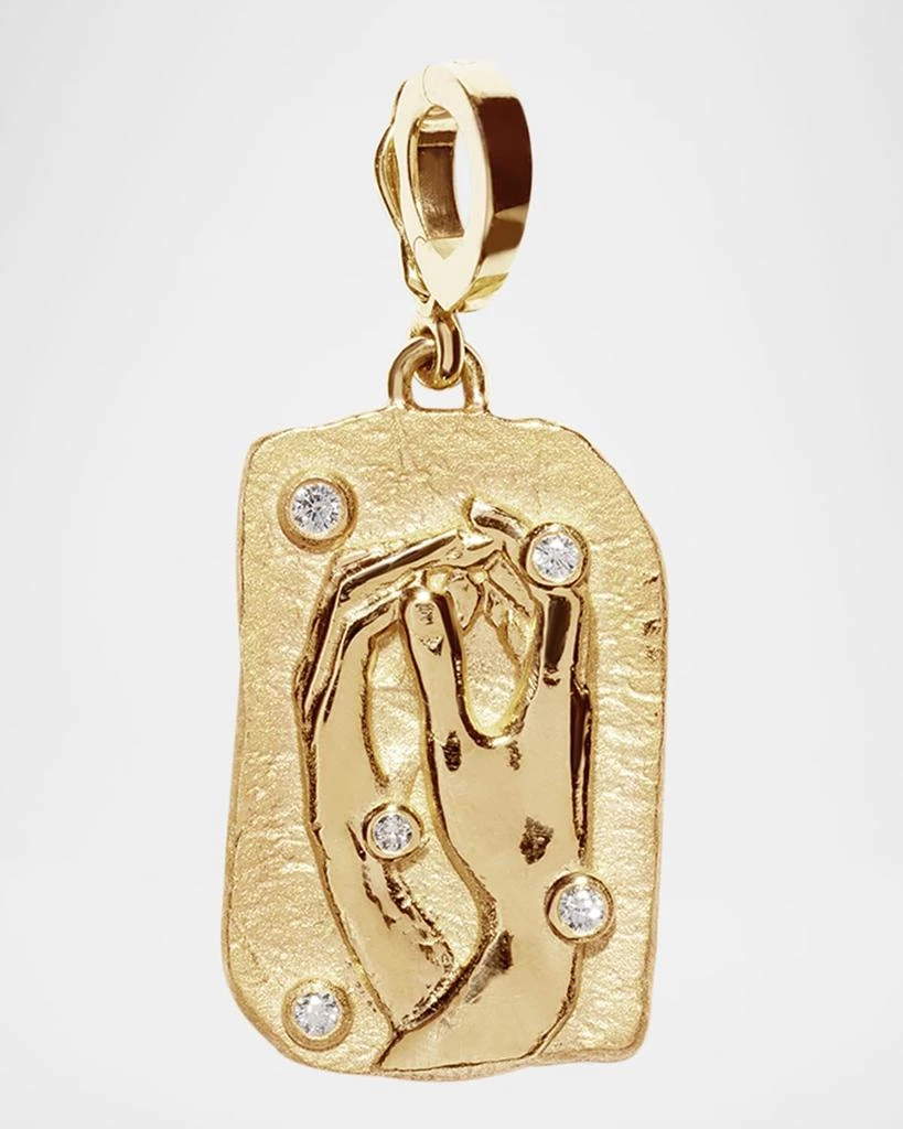 Azlee 18K Collide Relic Coin Pendant 1