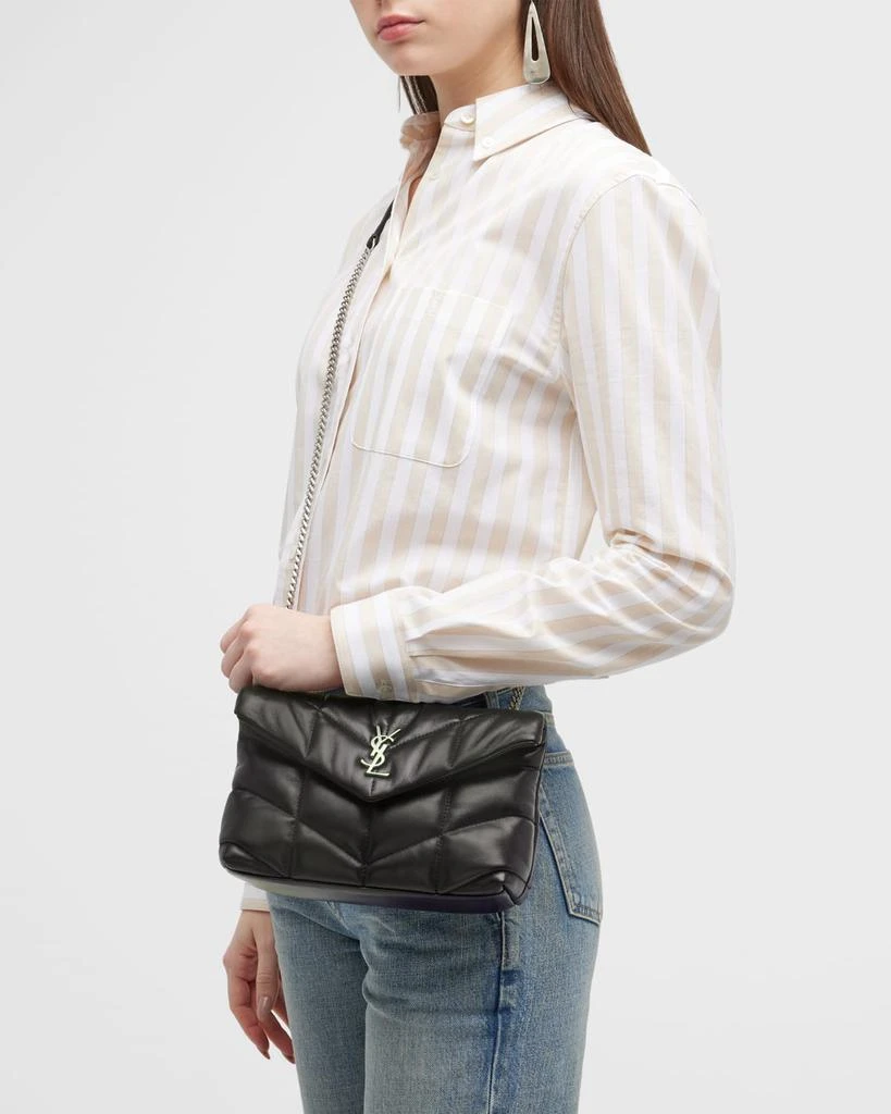 Yves Saint Laurent Lou Puffer Toy YSL Crossbody Bag in Quilted Leather 2