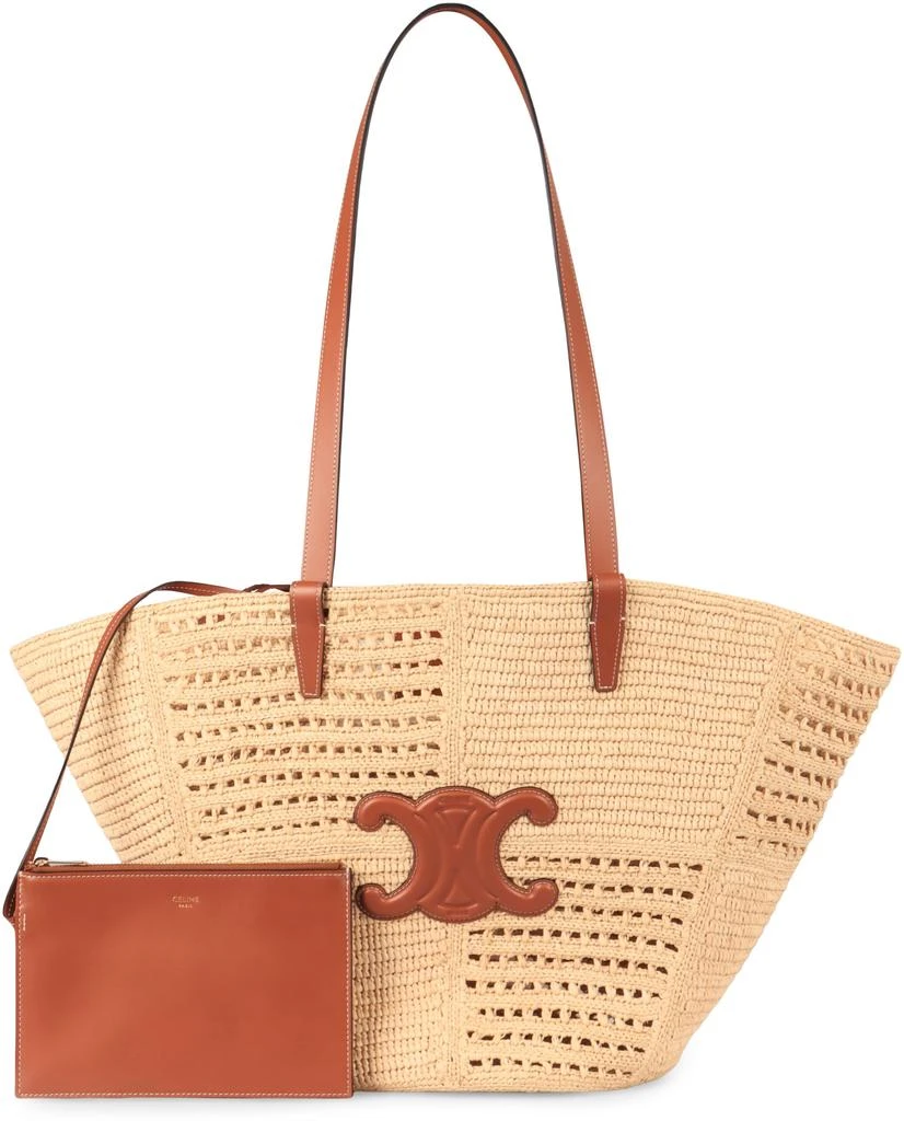 Celine CLASSIC PANIER MEDIUM RAFFIA TOTE BAG 5