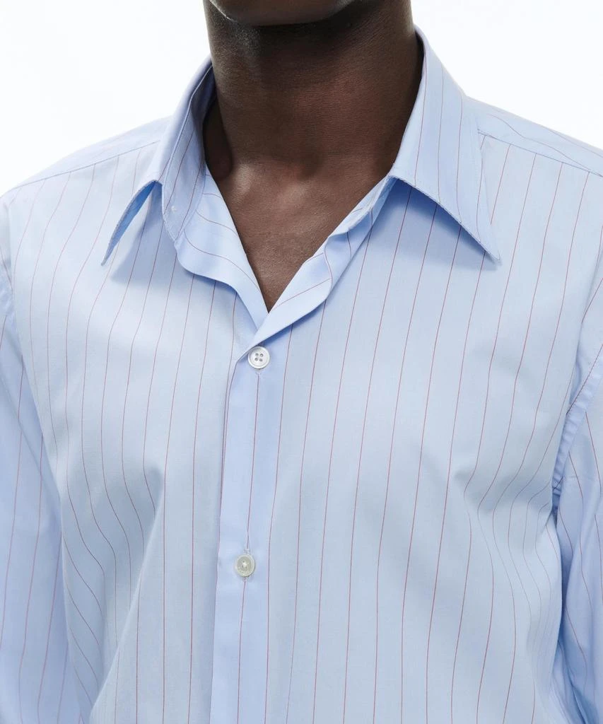 预计3周后发货 Fursac Chemise Rayée En Popeline De Coton - Indien - Homme 2