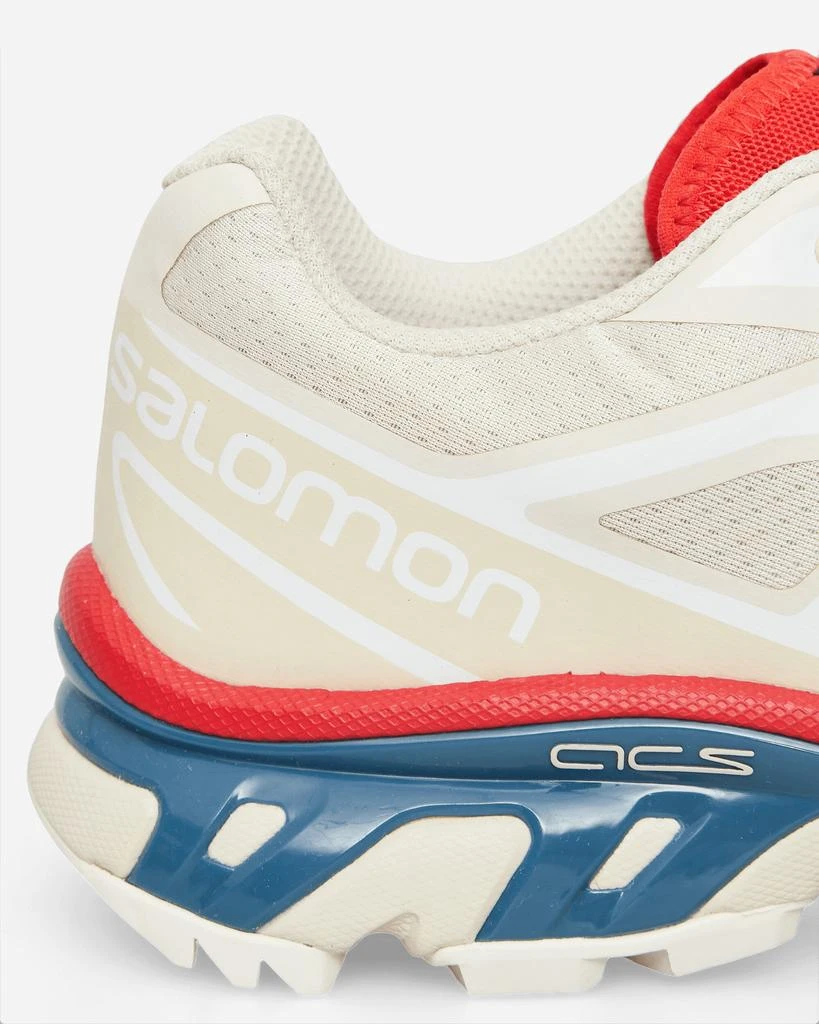 Salomon XT-6 Sneakers Aloe Milk / Sand / Aurora Red 6