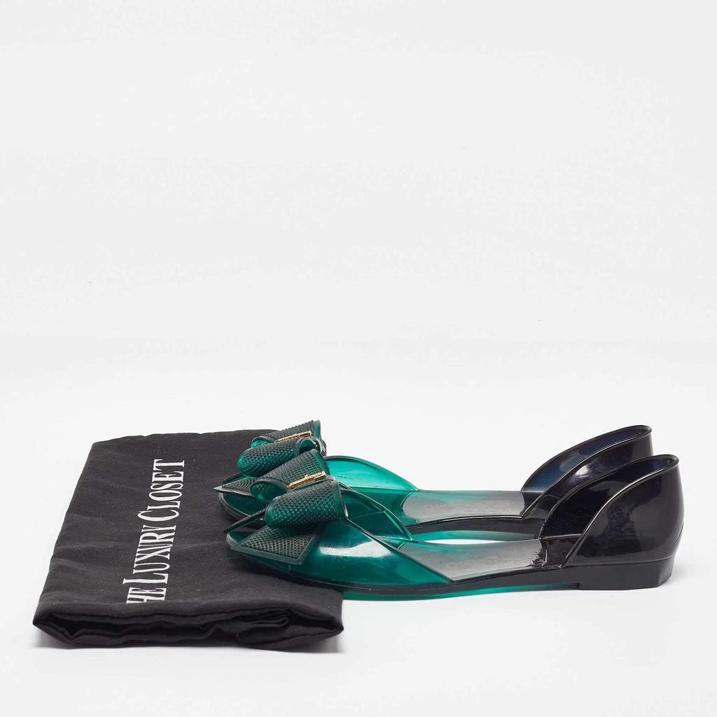 Salvatore Ferragamo Salvatore Ferragamo Green Jelly Barbados Ballet Flats Size 35.5 9
