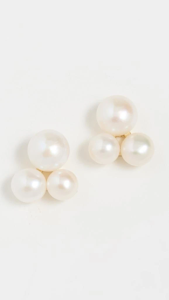 Shashi Triple Pearl Drop Earrings 1