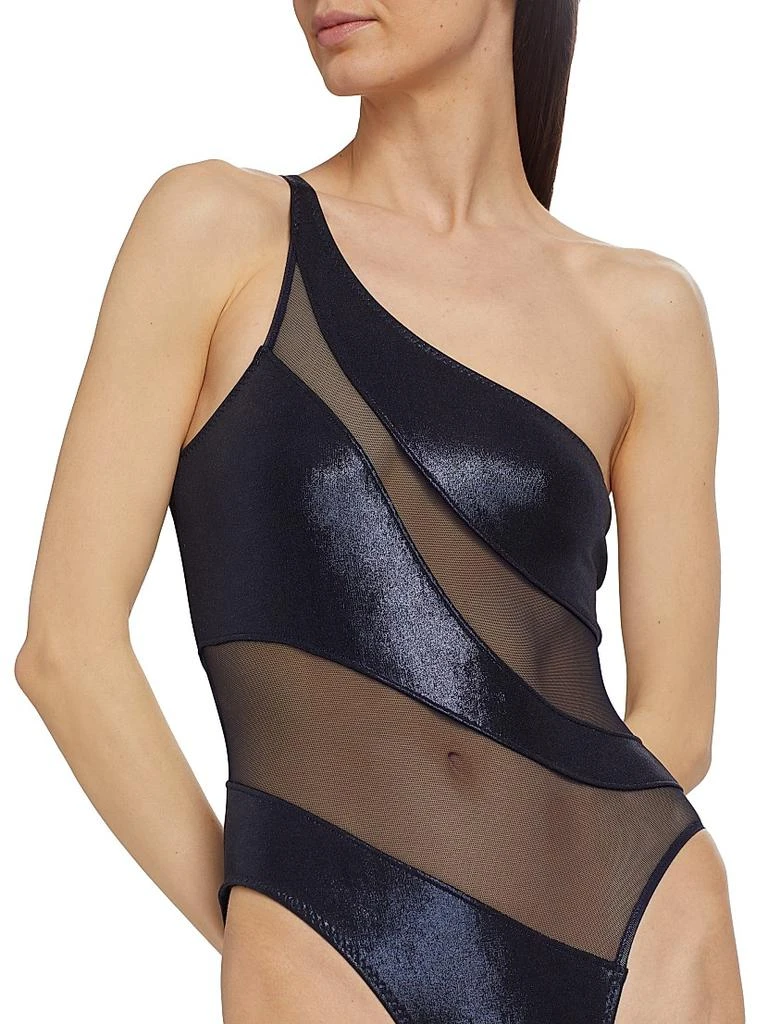 Norma Kamali Snake Mesh Mio One-Piece Swimsuit 5