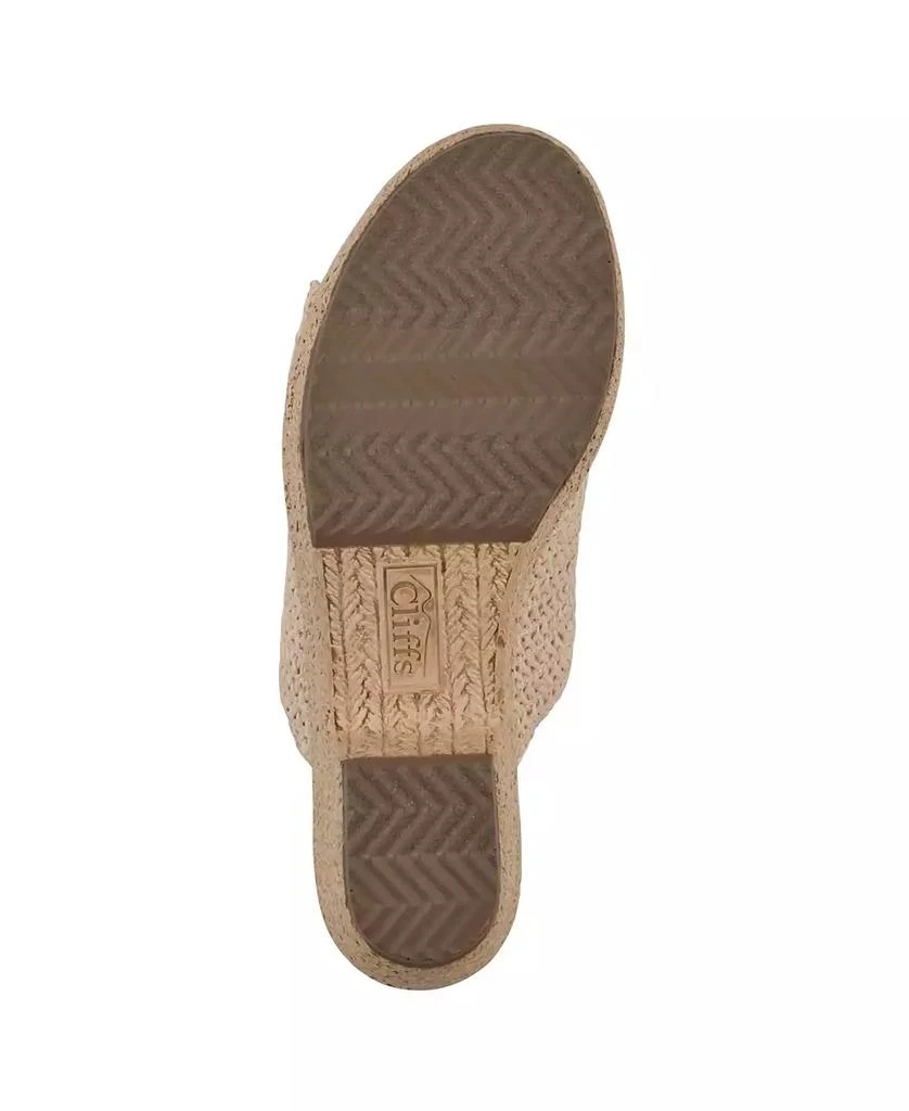 White Mountain Women's Biando Wedge Slip-On Sandals 5