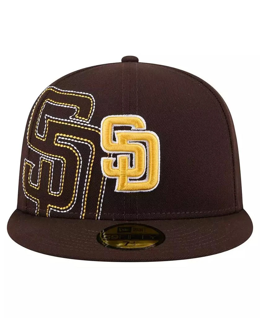 New Era Men's Brown San Diego Padres Yarn Stitch 59FIFTY Fitted Hat 2