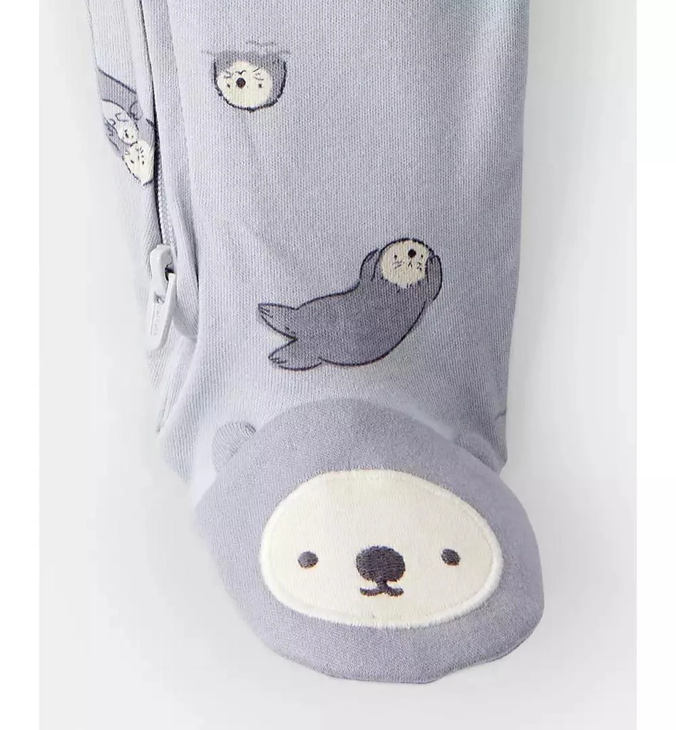 Carter's Baby Boys or Baby Girls Otter Print Long-Sleeve Sleep and Play Pajama 3