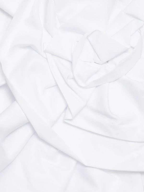 Chiara Boni Fusina Rosette-Accent Cotton Button-Front Top 5