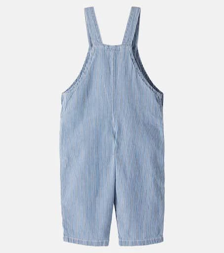 1 + in the Family Baby Mao striped denim overalls 2