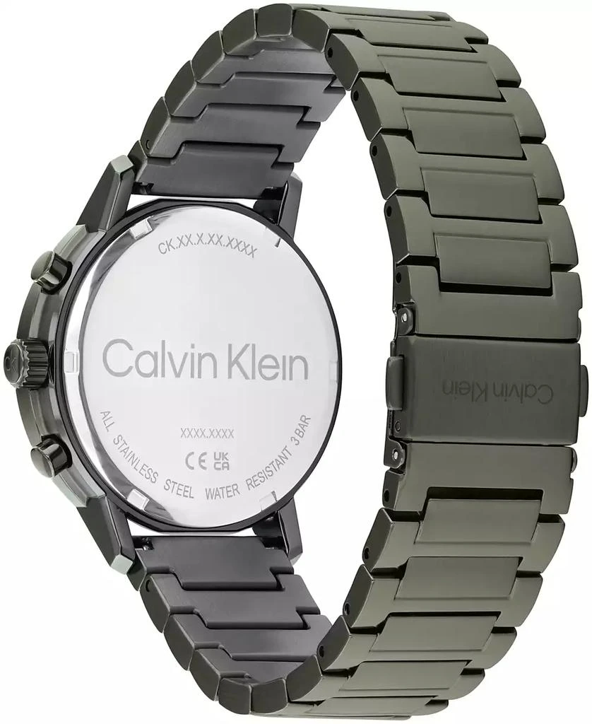 Calvin Klein Men's Gauge Ionic Plated Barley Green Steel Bracelet Watch 3