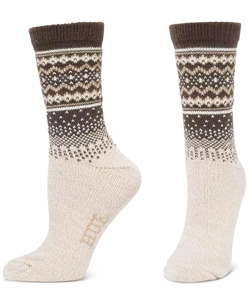 Hue Women's Geo Fair Isle Boot Socks, Pack of 2 3