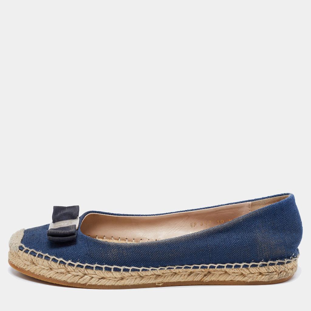 Coach Carmela Espadrille In Signature Denim - Wedge Sandals