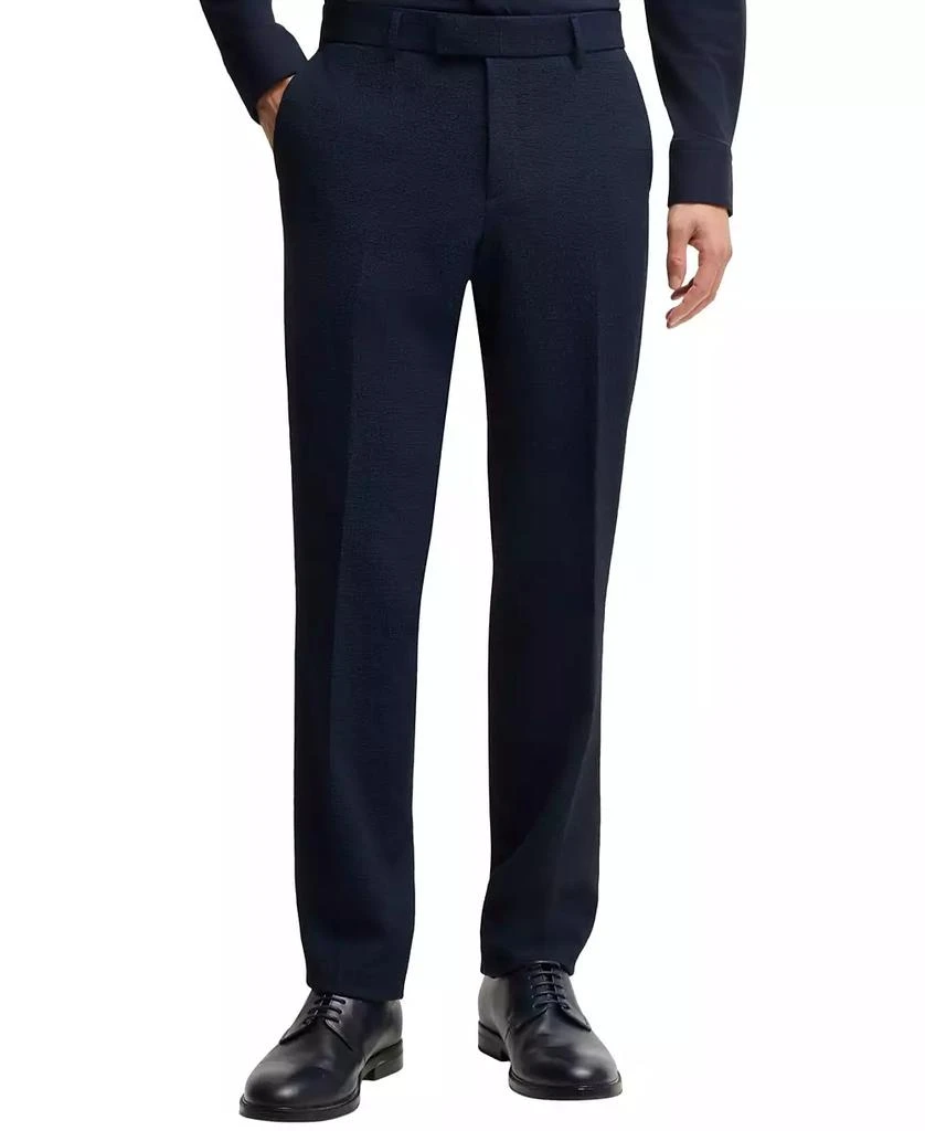 Hugo Boss Men's 2 Piece Performance-Stretch Seersucker Suit 3