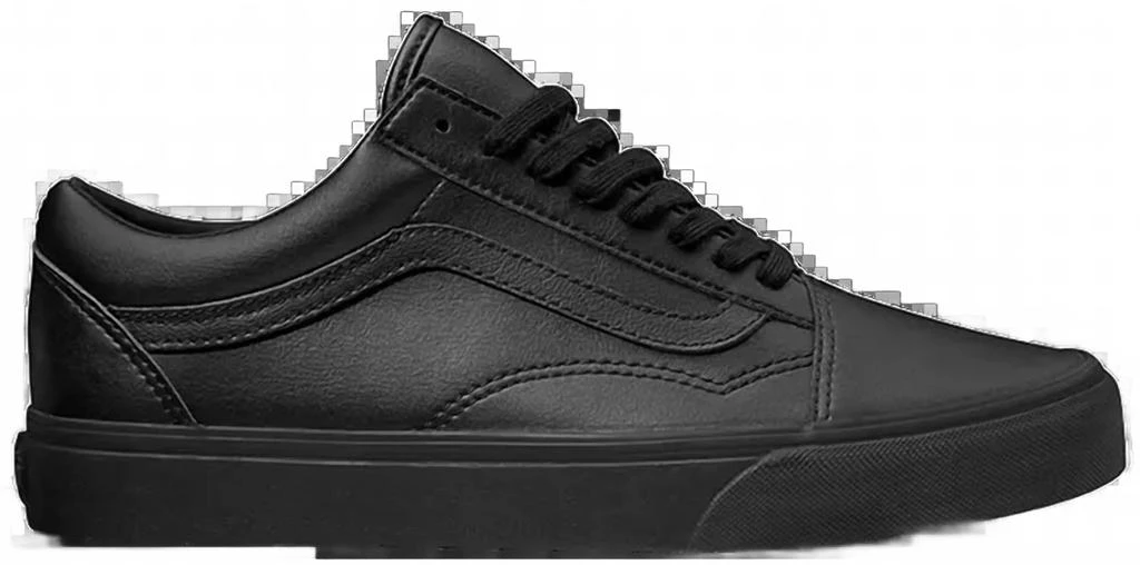Vans Men
s Old Skool Classic Tumble Sneakers In Black Mono 2