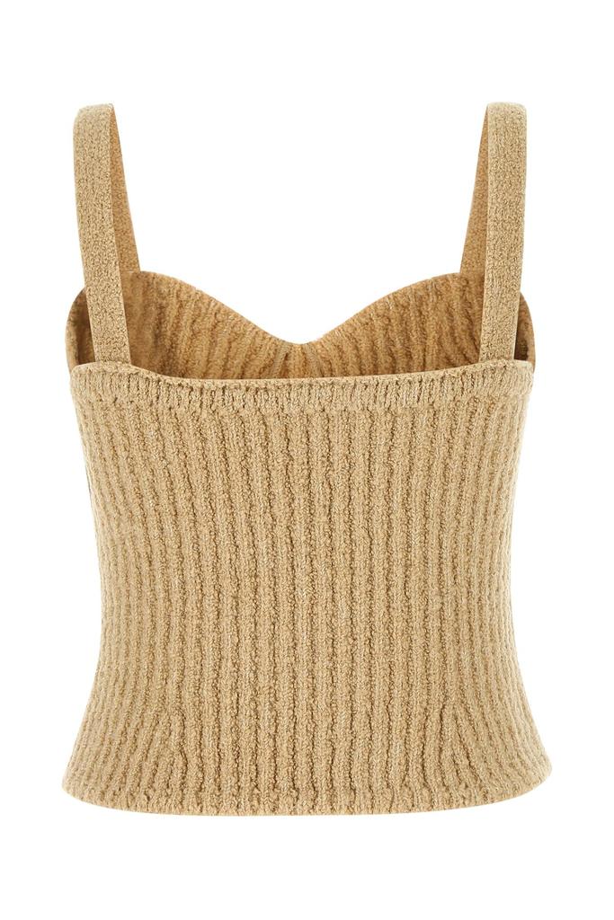 Magda Butrym Biscuit wool blend top