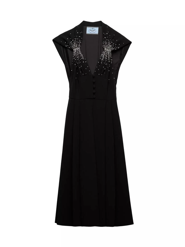 Prada Embroidered Cady Dress 1