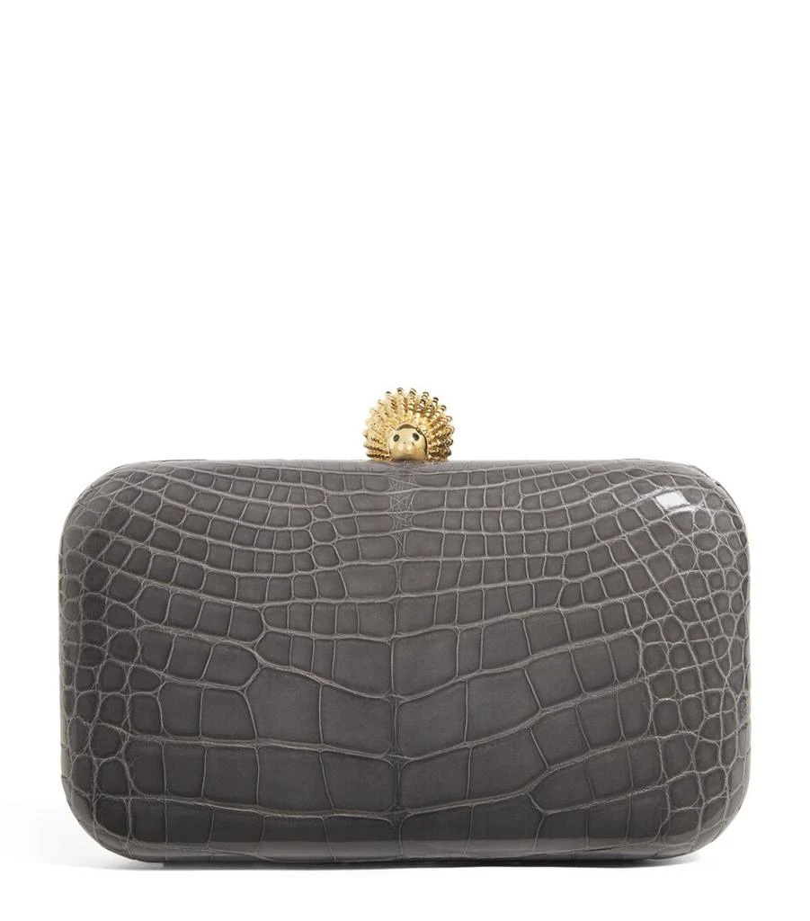 Ethan K Crocodile Leather Clutch Bag 1
