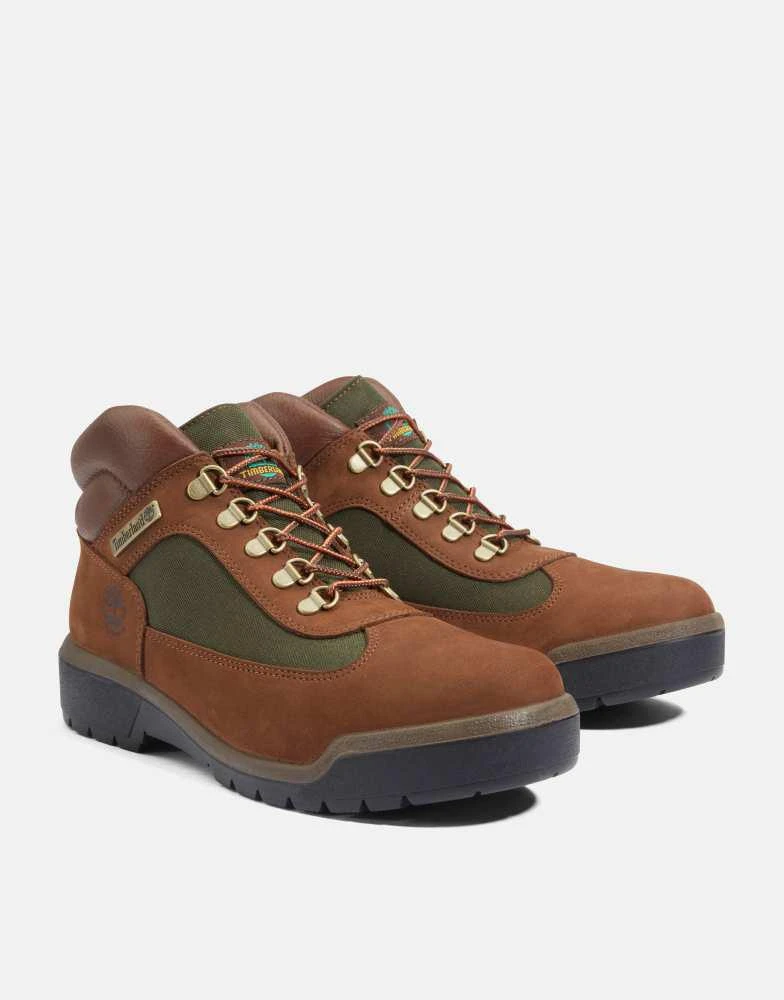 Timberland Timberland Field boot mid lace-up waterproof boot in chocolate 2