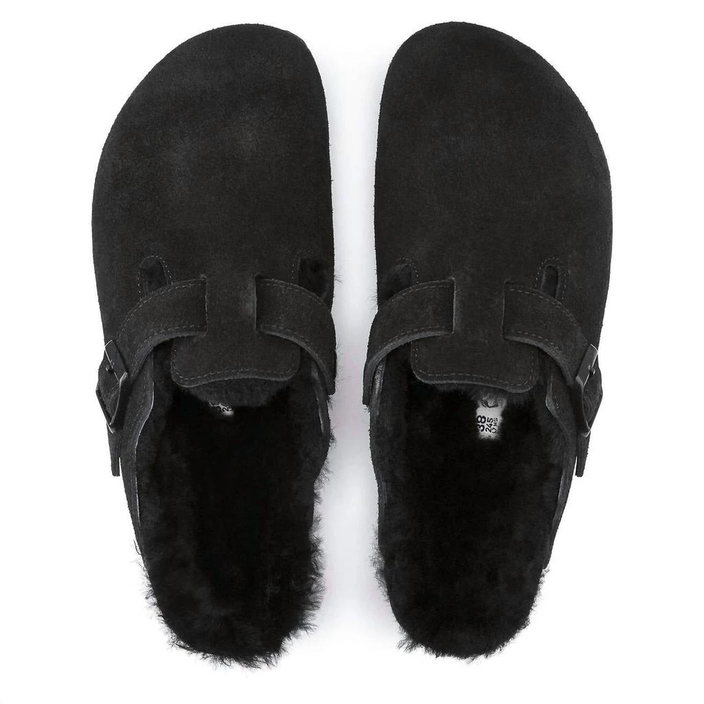 Birkenstock Unisex Boston Shearling Sandal In Black 2