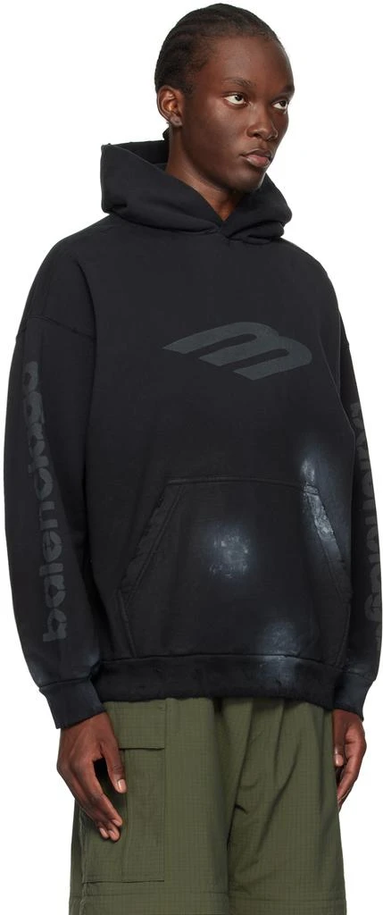 Balenciaga Black 3B Stencil Hoodie 2