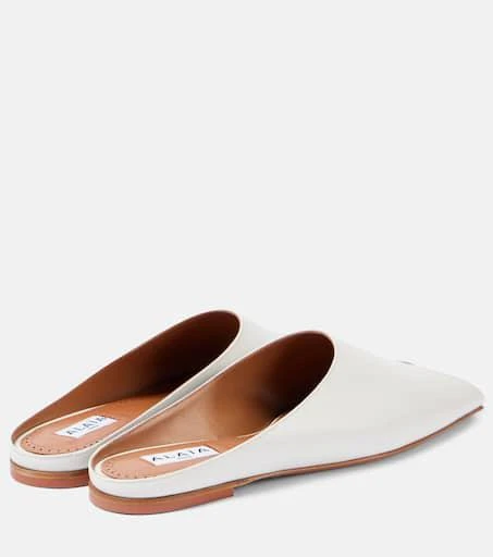 Alaïa Leather peep-toe mules 3