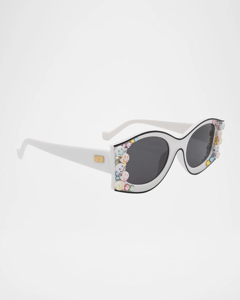 Bari Lynn Girl's Smiley Butterfly Sunglasses 2