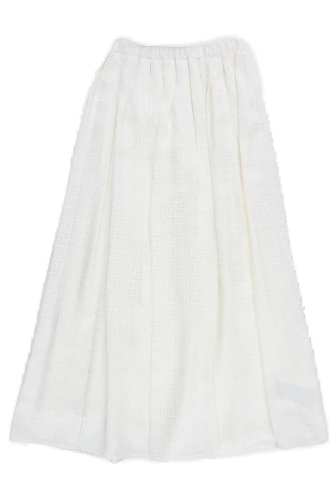 Balmain Balmain Kids All-Over Patterned A-Line Skirt