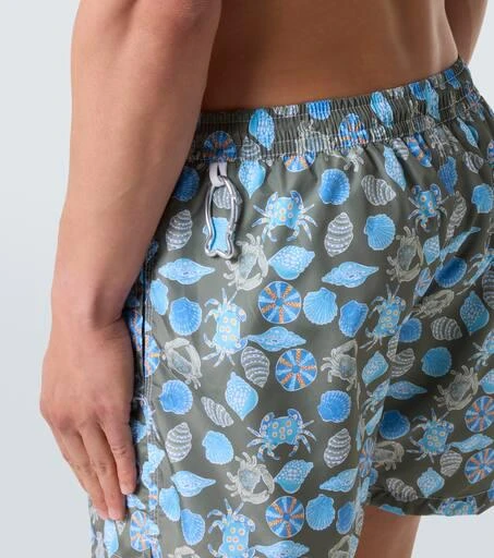 Fedeli Madeira printed swim trunks 6