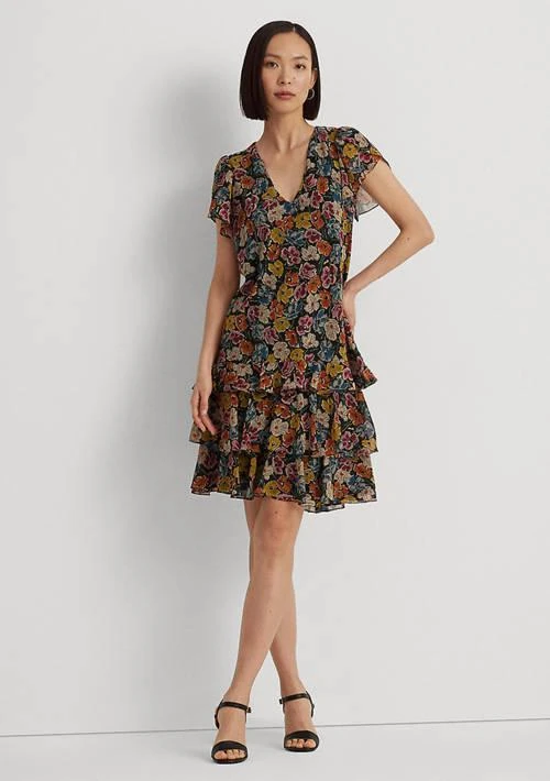 Ralph Lauren Ralph Lauren Floral Georgette Drop Waist Dress 1