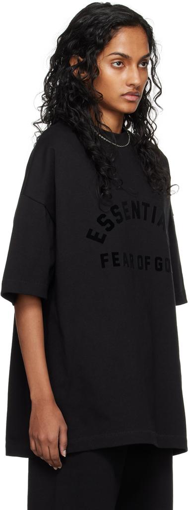 Fear of God ESSENTIALS Black Crewneck T-Shirt