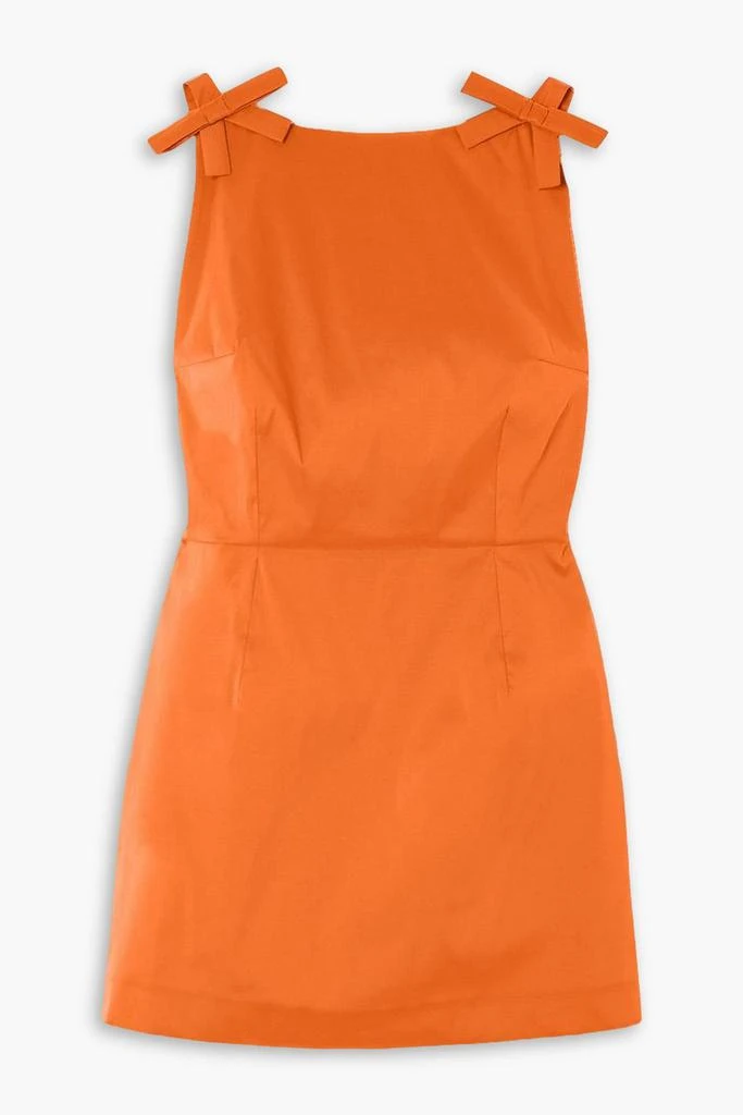Bernadette Kim open-back bow-detailed taffeta mini dress 1