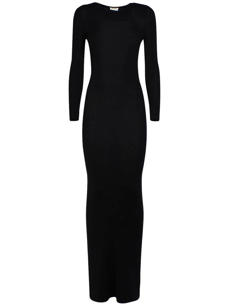 Yves Saint Laurent Wool Blend Long Backless Dress - Dresses & Skirts -  BeyondStyle